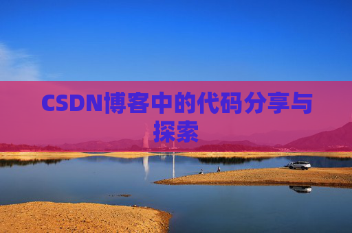CSDN博客中的代码分享与探索
